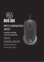 Предварительный просмотр 1 страницы MAD DOG GM315 Operating Manual & Warranty