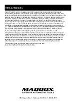 Preview for 8 page of Maddox 58391 Owner'S Manual & Safety Instructions