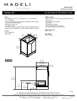 Madeli Savona Specification & Installation Manual preview