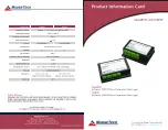 MadgeTech QuadRTD Product Information Card preview