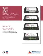 MadgeTech RTDTempX Series Product User Manual preview