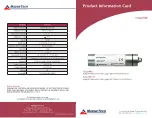 MadgeTech Temp1000 Product Information Card preview