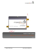 Maestro e200 series Quick Start Manual preview