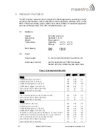 Preview for 8 page of Maestro M110 Series User Manual