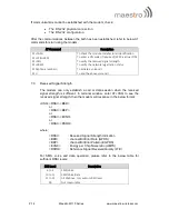 Preview for 15 page of Maestro M110 Series User Manual