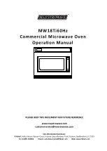 maestrowave MW18Ti60Hz Operation Manual предпросмотр