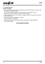 Preview for 10 page of Mafell FM 1000 Operating/Safety Instructions Manual