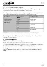 Preview for 18 page of Mafell FM 1000 Operating/Safety Instructions Manual