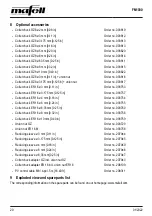 Preview for 20 page of Mafell FM 1000 Operating/Safety Instructions Manual