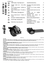 Mafell K 65 18M bl Original Operating Instructions preview
