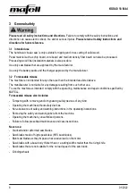 Preview for 8 page of Mafell KSS40 18 M bl Operating/Safety Instructions Manual
