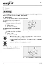 Preview for 16 page of Mafell P1CC Series Operating/Safety Instructions Manual
