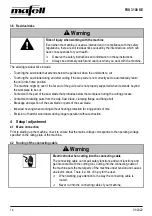 Предварительный просмотр 14 страницы Mafell pss 3100 se Operating/Safety Instructions Manual