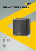 MAG SUBWOOFER Series User Manual preview