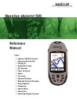 Magellan eXplorist 500 Reference Manual preview