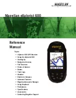 Magellan eXplorist 600 Reference Manual preview