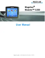 Preview for 1 page of Magellan Maestro 3250 - Automotive GPS Receiver User Manual