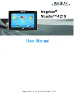 Magellan Maestro 4210 - Automotive GPS Receiver User Manual preview