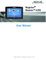 Preview for 1 page of Magellan Maestro 4250 - Automotive GPS Receiver User Manual