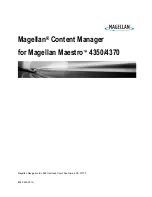 Magellan Maestro 4350 - Automotive GPS Receiver User Manual preview