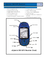 Предварительный просмотр 7 страницы Magellan Magellan eXplorist 300 Reference Manual