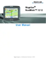 Magellan RoadMate 1212 - Automotive GPS Receiver User Manual preview