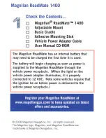Magellan RoadMate 1400 - Automotive GPS Receiver Reference Card preview