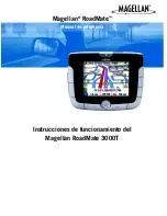 Magellan RoadMate 3000T - Automotive GPS Receiver Instrucciones De Funcionamiento preview