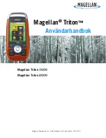 Preview for 1 page of Magellan Triton 1500 - Hiking GPS Receiver Användarhandbok