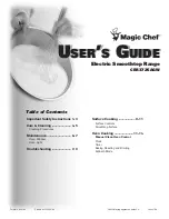 Preview for 1 page of Magic Chef CER3725AGW User Manual