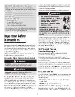 Preview for 2 page of Magic Chef CER3725AGW User Manual