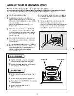 Preview for 18 page of Magic Chef MCD992R Operating Instructions Manual