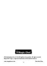 Preview for 16 page of Magic Chef MCSFS12ST User Manual