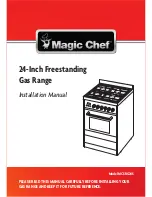 Magic Chef MCSRG24S Installation Manual preview