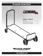 Magliner GEMINI XL Assembly Instructions preview