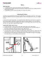 Предварительный просмотр 10 страницы Magliner LiftPlus Owner'S Manual