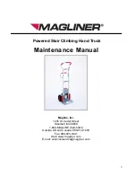 Magliner Powered Stair Climber User Maintenance Manual preview