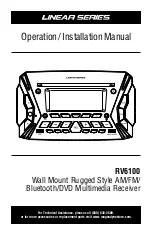 Предварительный просмотр 1 страницы Magnadyne Linear Series Operation & Installation Manual