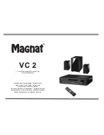 Magnat Audio VC 2 Important Notes For Installation & Warranty Card preview