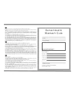 Preview for 93 page of Magnat Audio VC 2 Important Notes For Installation & Warranty Card