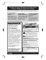 Preview for 2 page of Magnavox 13MDTD20 - Dvd-video Player Manual Del Usuario