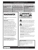 Preview for 2 page of Magnavox 15MF Series Manual De Usuario