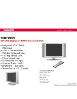 Preview for 1 page of Magnavox 15MF200V Specifications