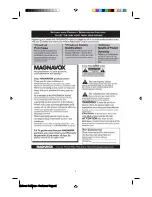 Предварительный просмотр 2 страницы Magnavox 15MF400T/37 Series Owner'S Manual