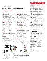 Preview for 2 page of Magnavox 19MD358B - 19" LCD TV Specification Sheet