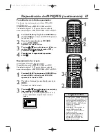 Предварительный просмотр 70 страницы Magnavox 19MDTR20 - Dvd-video Player Manual Del Usuario
