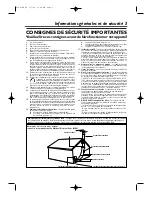 Preview for 3 page of Magnavox 20MC4206 - Tv/dvd Combination Mode D'Emploi