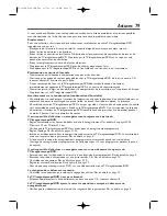 Preview for 79 page of Magnavox 20MC4306 - Tv/dvd/vcr Combination Mode D'Emploi