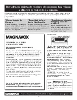 Preview for 3 page of Magnavox 20MT1336 - 20" Color Tv Manual Del Usuario