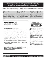 Предварительный просмотр 3 страницы Magnavox 20MT1336 - 20" Color Tv User Manual
